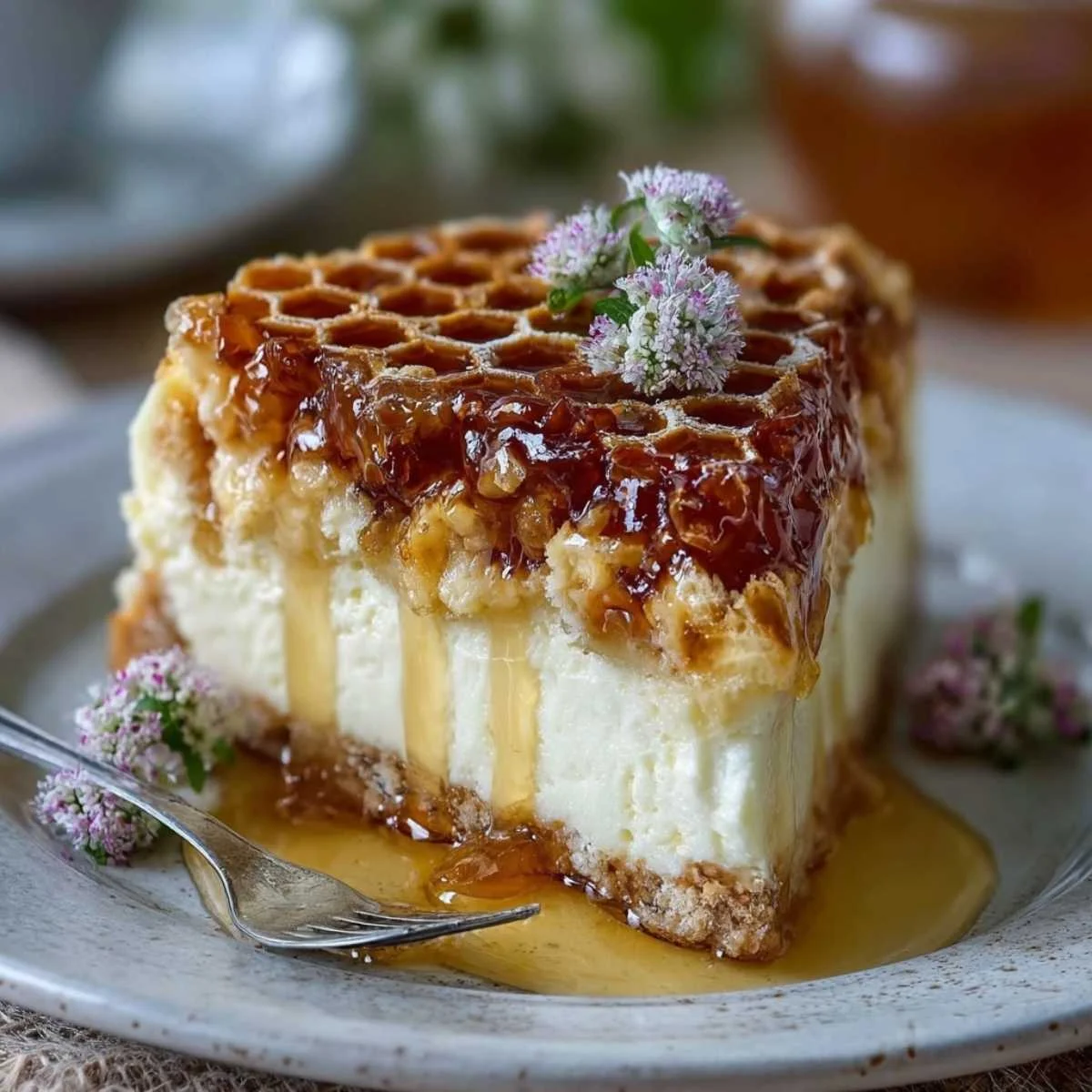 Easy Honeycomb Cheesecake Cake