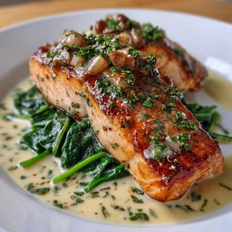 Easy Garlic Butter Salmon with Spinach - 25 Minute Recipe