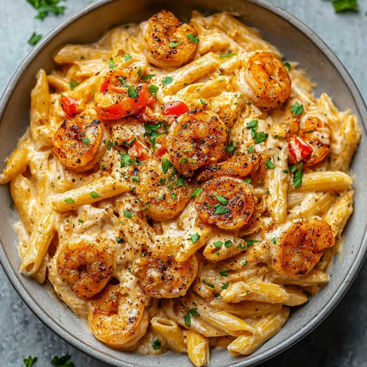 Creamy Cajun Shrimp Pasta