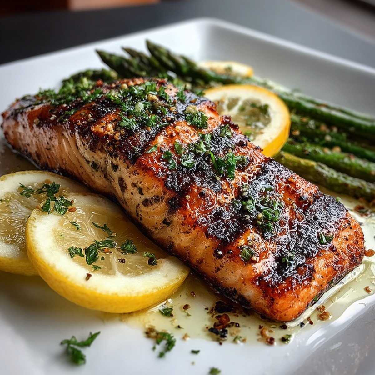 Easy Lemon Grilled Salmon