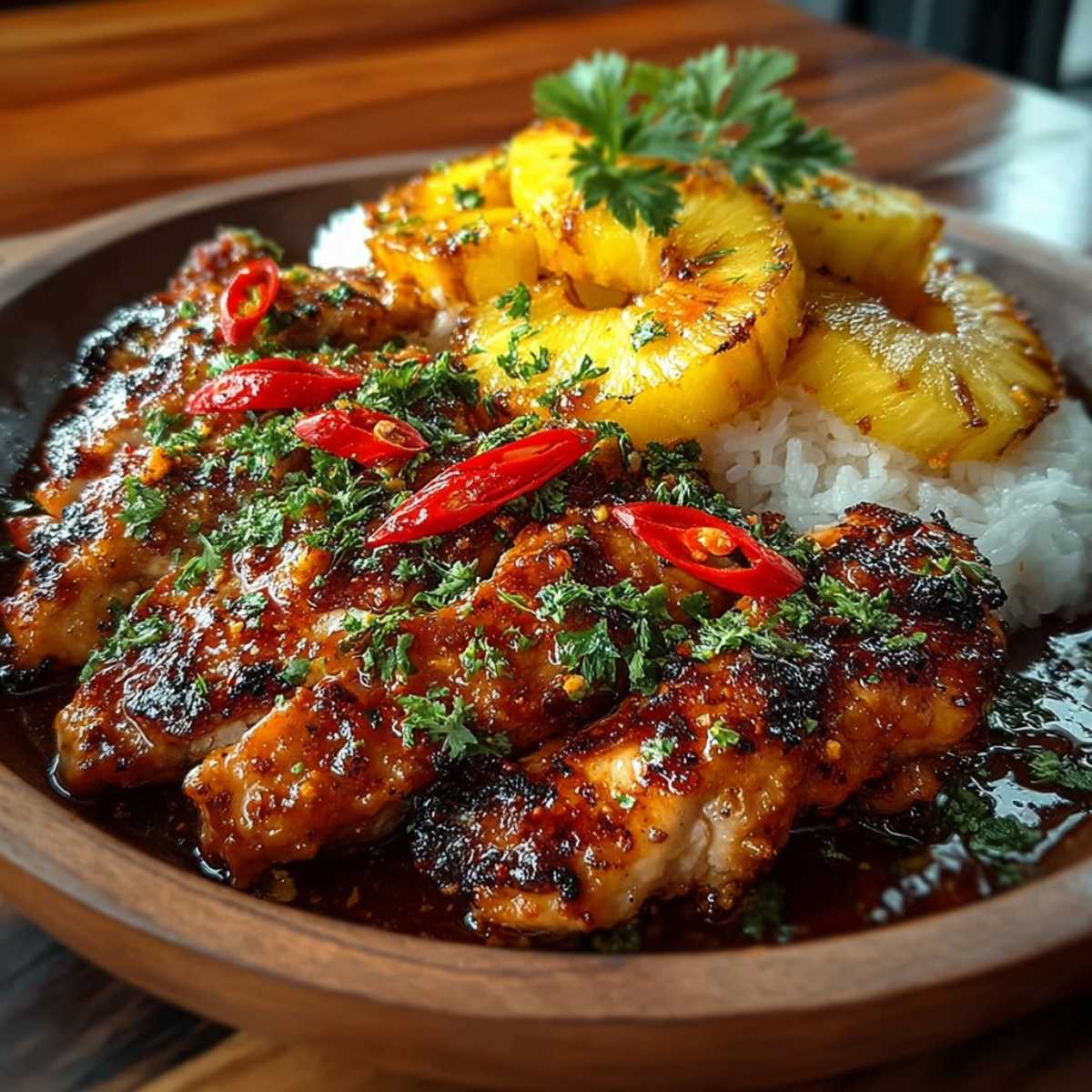 Easy Pineapple Chicken and Rice