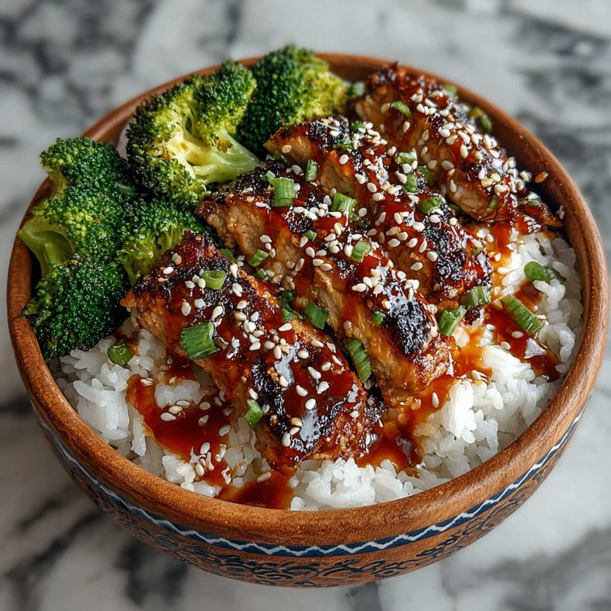 Easy Sticky Chicken Rice Bowls Recipe