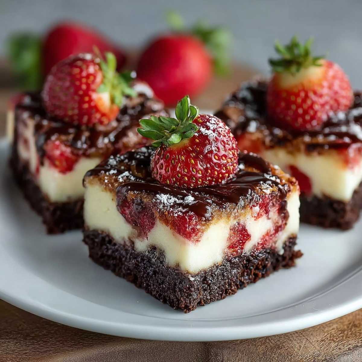 Easy Strawberry Cheesecake Brownies