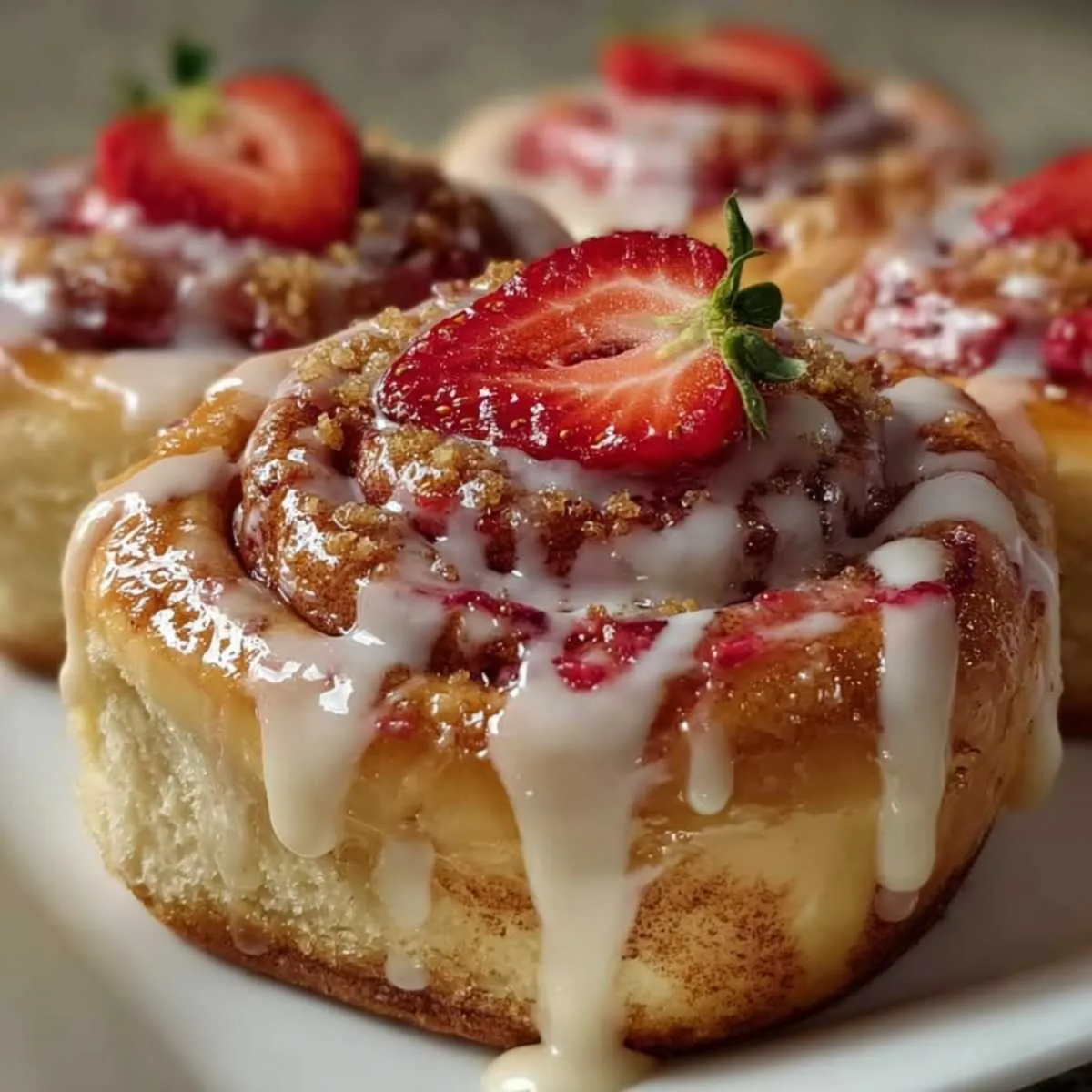 Easy Strawberry Cheesecake Cinnabon Rolls