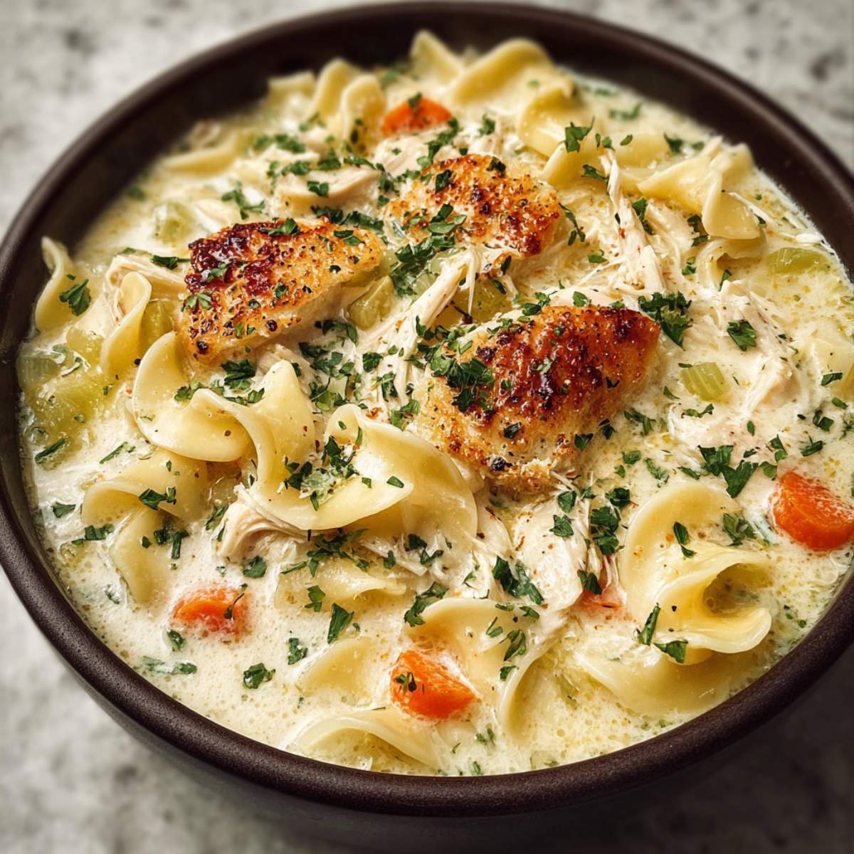 Creamy Chicken Noodle Soup