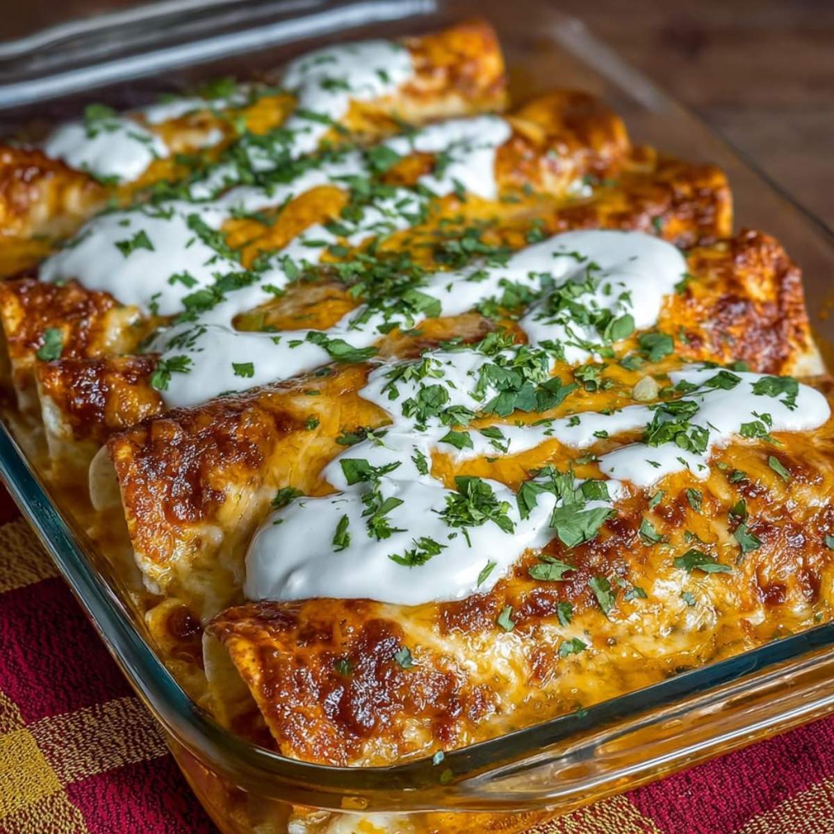 Cheesy Ground Beef Enchiladas