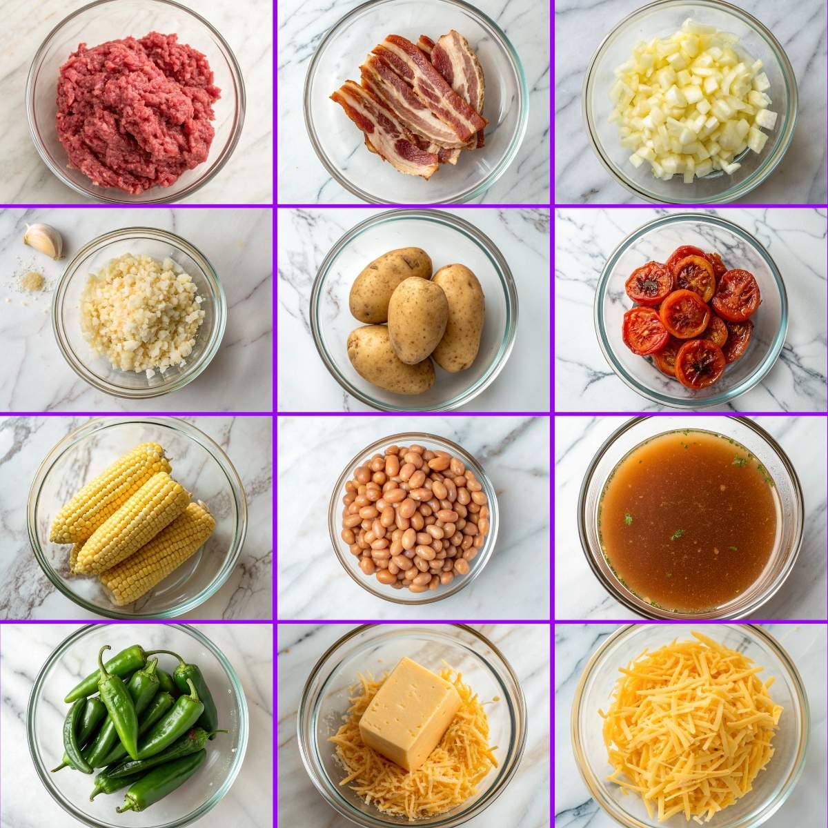 Creamy Cowboy Soup ingredients