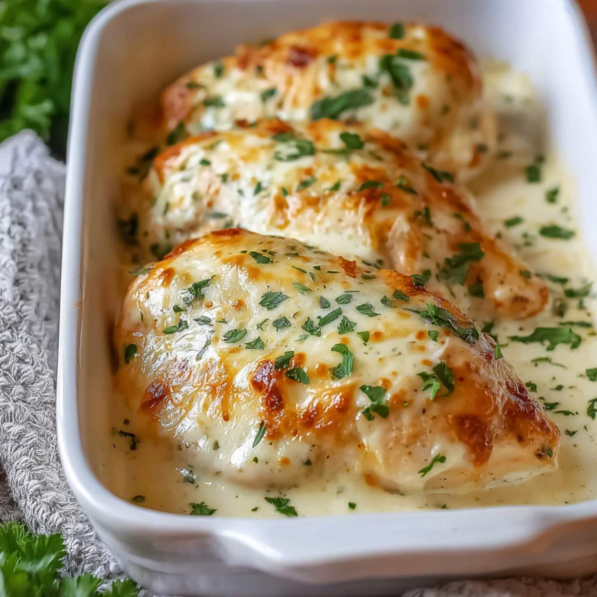 Easy Smothered Cheesy Sour Cream Chicken